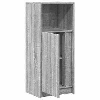 Dressoir met LED 42,5x34x100 cm bewerkt hout grijs sonoma eiken 7