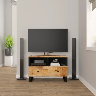 Tv-meubel 70x33x46 cm massief mangohout 1