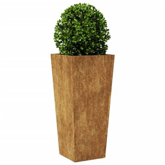 Plantenbakken 2 st 35x35x75 cm cortenstaal 4