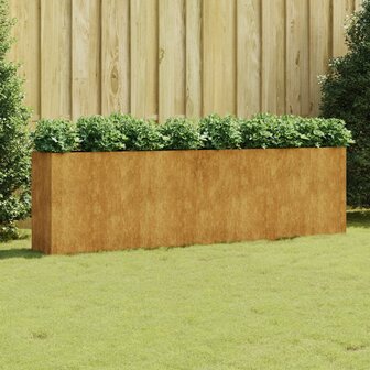 Plantenbak verhoogd 280x40x80 cm cortenstaal 1