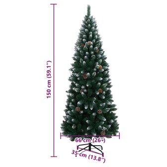 Kunstkerstboom met 150 LED&amp;apos;s 150 cm 12