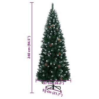 Kunstkerstboom met 300 LED&amp;apos;s 240 cm 12