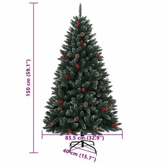 Kunstkerstboom met 150 LED&amp;apos;s 150 cm 12