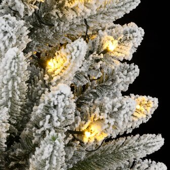 Kunstkerstboom met 150 LED&amp;apos;s en sneeuw 120 cm 8