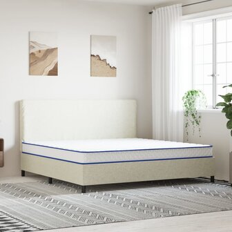 Traagschuimmatras 200x200x17 cm wit 1