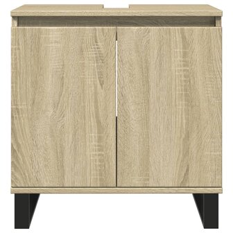 Badkamerkast 58x33x60 cm bewerkt hout sonoma eikenkleurig 3