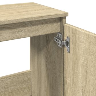 Badkamerkast 58x33x60 cm bewerkt hout sonoma eikenkleurig 7