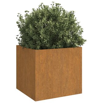 Plantenbakken 2 st 42x40x39 cm cortenstaal 3