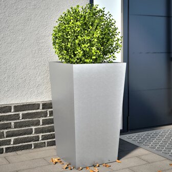 Plantenbakken 2 st 45x45x75 cm gegalvaniseerd staal 1