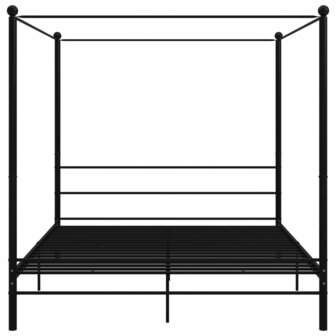 Hemelbedframe metaal zwart 180x200 cm  4