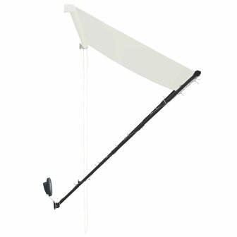 Luifel uittrekbaar met LED 250x150 cm cr&egrave;me 6