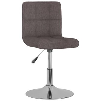 Eetkamerstoelen draaibaar 6 st stof taupe 2