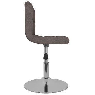 Eetkamerstoelen draaibaar 6 st stof taupe 6