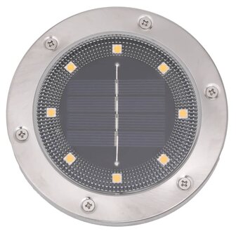 Grondlampen 12 st solar met grondpennen warmwit 6