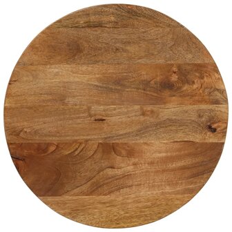 Tafelblad &Oslash; 40x2,5 cm rond massief ruw mangohout 1