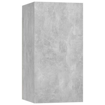 Tv-meubelen 7 st 30,5x30x60 cm bewerkt hout betongrijs 4