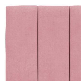 Bed met matras fluweel roze 80x200 cm 6