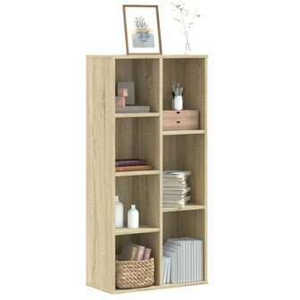 Boekenkast 50x25x105 cm bewerkt hout sonoma eikenkleurig 1