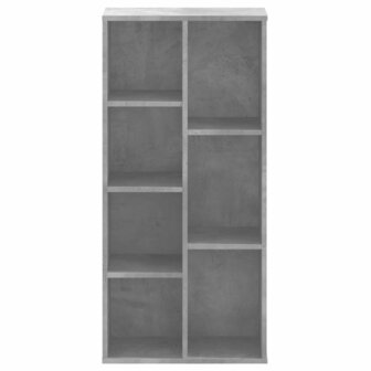 Boekenkast 50x25x105 cm bewerkt hout betongrijs 4