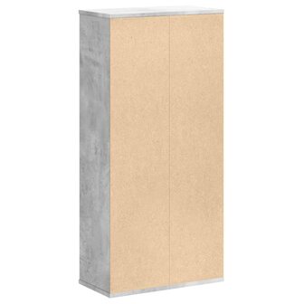 Boekenkast 50x25x105 cm bewerkt hout betongrijs 6