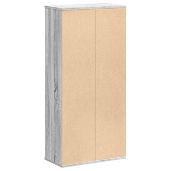 Boekenkast 50x25x105 cm bewerkt hout grijs sonoma eikenkleurig 6