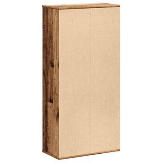 Boekenkast 50x25x105 cm bewerkt hout oud houtkleurig 6