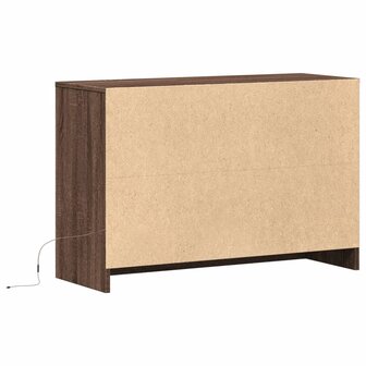 Tv-meubel met LED 91x34x61 cm bewerkt hout bruin eikenkleurig 8