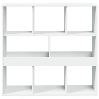 Boekenkast/kamerscherm 100x33x94,5 cm wit 4