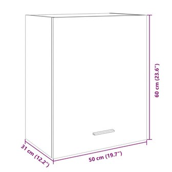 Wandkasten 2 st 50x31x60 cm bewerkt hout sonoma eikenkleurig 12