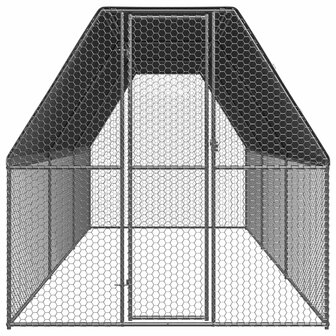 Kippenhok 2x6x2 m gegalvaniseerd staal 2