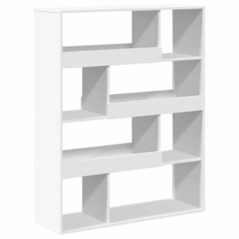 Boekenkast 100x33x125,5 cm bewerkt hout wit 2