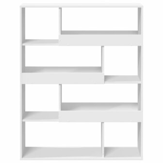 Boekenkast 100x33x125,5 cm bewerkt hout wit 4