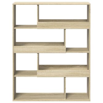 Boekenkast 100x33x125,5 cm bewerkt hout sonoma eikenkleurig 4