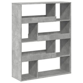 Boekenkast 100x33x125,5 cm bewerkt hout betongrijs 6