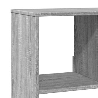 Boekenkast 100x33x125,5 cm bewerkt hout grijs sonoma eikenkleur 7