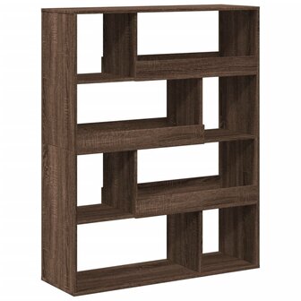 Boekenkast 100x33x125,5 cm bewerkt hout bruin eikenkleurig 2