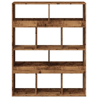 Kamerscherm 100x33x125,5 cm bewerkt hout oud houtkleurig 4