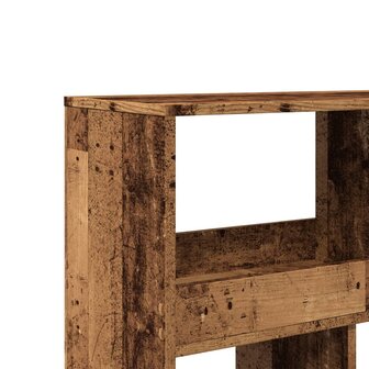 Kamerscherm 100x33x125,5 cm bewerkt hout oud houtkleurig 7