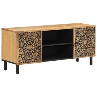 Tv-meubel 105x33x46cm massief mangohout 2