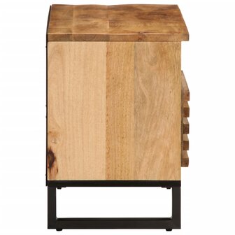 Tv-meubel 80x34x46 cm massief ruw mangohout 4