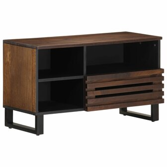 Tv-meubel 80x34x46 cm massief mangohout bruin 1