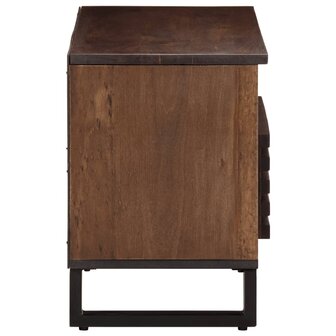 Tv-meubel 80x34x46 cm massief mangohout bruin 4