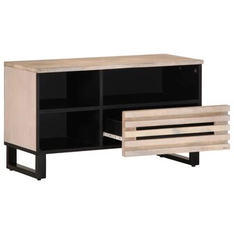 Tv-meubel 80x34x46 cm massief mangohout 3