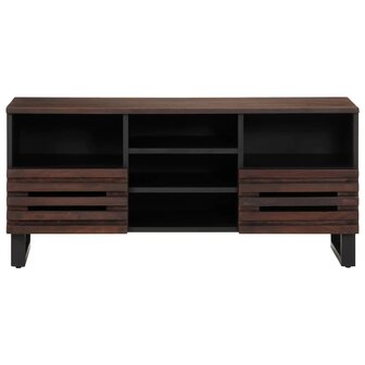 Tv-meubel 100x34x46 cm massief mangohout bruin 2