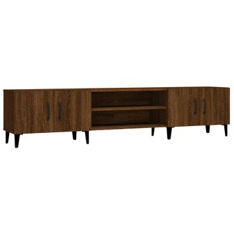 Tv-meubel 180x31,5x40 cm bewerkt hout bruin eikenkleur 2