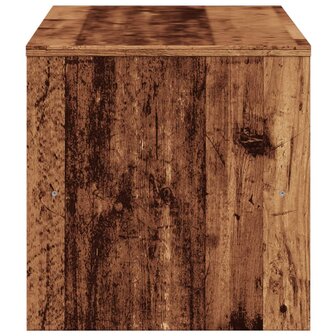 Tv-meubel 120x40x40 cm bewerkt hout oud houtkleurig 5