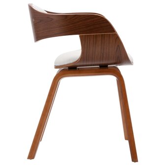 Eetkamerstoelen 6 st gebogen hout en kunstleer 5