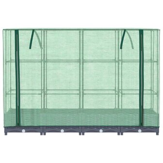 Plantenbak verhoogd met kashoes 160x40x123 cm rattanlook 4