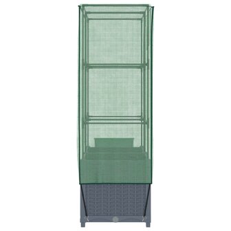 Plantenbak verhoogd met kashoes 80x40x138 cm rattanlook 5