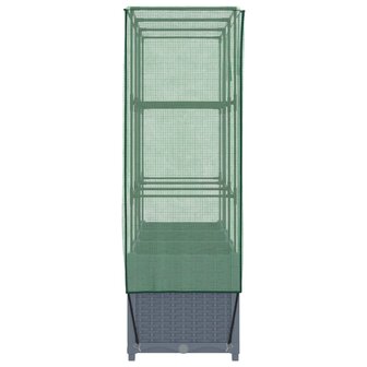 Plantenbak verhoogd met kashoes 120x40x138 cm rattanlook 5